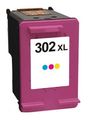 Druckerpatrone passend fr HP F6U67AE 302XL Tintenpatrone color High-Capacity, 330 Seiten, Inhalt 8 ml fr OfficeJet 3800 Series